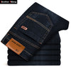 Brother Wang Brand 2019 New Men's Fashion Jeans Business Casual Stretch Slim
