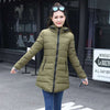2019 women winter hooded warm coat plus size candy color cotton padded jacket female